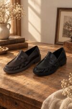 Mocassins classiques en simili cuir – Image 2