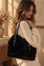 Grand sac fausse fourrure