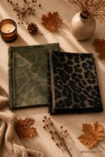 Foulard Motif Léopard Fil Lurex – Image 2