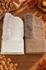 Écharpe capuche fluffy – Image 4