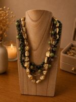 Collier multi-rang perles
