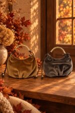 Sac à main velours ras – Image 3