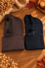 Écharpe capuche fluffy – Image 2