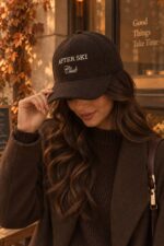 Casquette effet laine