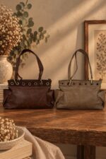 Sac simili cuir détail rivets – Image 2