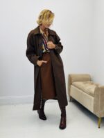 Longue veste en jean doublure léopard - Marque CIRCUS&CO – Image 7