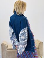 Veste en jean oversize manches tricot – Image 5