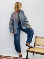Veste en jean brodée – Image 3