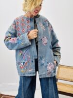 Veste en jean brodée – Image 4