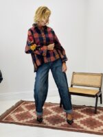 Chemise à carreaux manches brodées – Image 3
