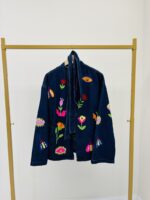 Veste en jean broderies fluo – Image 2