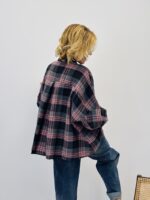 Chemise à carreaux broderies fleurs – Image 5