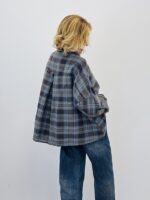 Chemise à carreaux broderies fleurs – Image 8