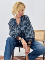 Blouse à carreaux