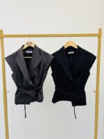 Blazer sans manches ceinturé – Image 2