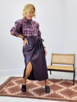 Chemise à carreaux avec épaulettes - Marque LIPANOI – Image 3