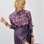 Chemise à carreaux avec épaulettes - Marque LIPANOI