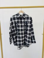 Chemise à carreaux broderie sequins - Marque LIPANOI – Image 2
