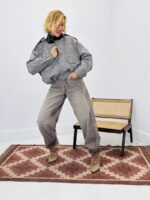 Veste bomber à carreaux – Image 3