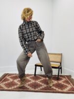Chemise col victorien à carreaux – Image 3