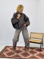 Veste bomber petits carreaux – Image 3