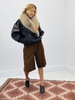 Blouson similicuir col fourrure – Image 3
