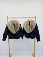Blouson similicuir col fourrure – Image 2