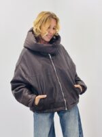 Blouson simili capuche amovible – Image 4