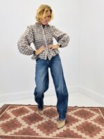 Chemise carreaux smockée – Image 6