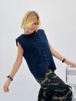 Gilet ou top sans manches style officier – Image 8