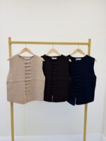Gilet ou top sans manches style officier – Image 2