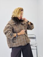 Veste épaisse à col fourrure