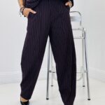 Pantalon costume rayures tennis