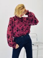 Chemise fluide velours dévorés – Image 4
