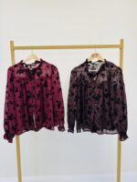 Chemise fluide velours dévorés – Image 2