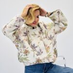 Blouson tapisserie détails bijoux