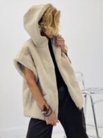 Veste sans manches moumoute avec capuche - Marque PALME – Image 6