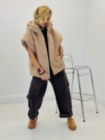 Veste sans manches moumoute avec capuche - Marque PALME – Image 3