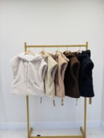 Veste sans manches moumoute avec capuche - Marque PALME – Image 2