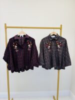 Chemise carreaux brodée – Image 2