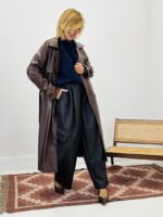 Trench long simili cuir - Marque CASCADE – Image 5