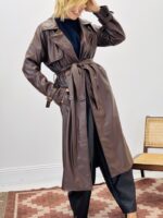 Trench long simili cuir - Marque CASCADE