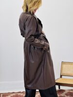 Trench long simili cuir - Marque CASCADE – Image 7