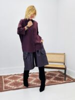 Bermuda simili cuir style cargo - Marque CORNER – Image 3