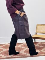 Bermuda simili cuir style cargo - Marque CORNER – Image 4
