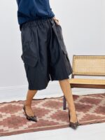 Bermuda simili cuir style cargo - Marque CORNER – Image 8