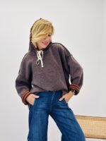 Pull à capuche détails rayés - Marque CASCADE – Image 9