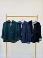Pull à capuche détails rayés - Marque CASCADE – Image 3