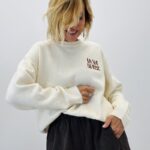 Pull brodé La Vie En Rose