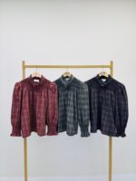 Chemise à carreaux col victorien - Marque RIVE – Image 2